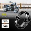 Chelhead 7" Headlight Bracket Mounting Ring Fixing Hardware for Harley Davidson FLD Touring Models Softail Models etc (Black)