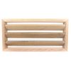 Miller Shingle Clear Cedar Foundation Vent with Louvers - 16 inch x 8 inch - 2 Pack