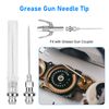 8pcs Grease Needle Tip Accessory Set,Injector Nozzle Dispenser 90 Degree Coupler