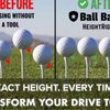 Pro Golf Tee Height Adjuster,Precise & Easy Golf Tee Setting Tool for Driving Range,Practice, Training Aid-Durable Adjustable Tee Height Tool for Men & Women,Adjustable Precision Tees Height Setter