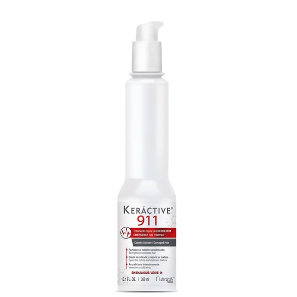 Nutrapel Keractive 911 Emergency Hair Treatment - Lotion, Unscented, 10.1 Fl Oz, Unisex-Adults, Men and Women with Dry Hair, Hair Loss or Thinning