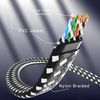 Maximm Cat 6 Ethernet Cable, 12 ft, 5 Pack Easy-Hide Flat Super-Durable Black and White Braided Network LAN Internet CableCord