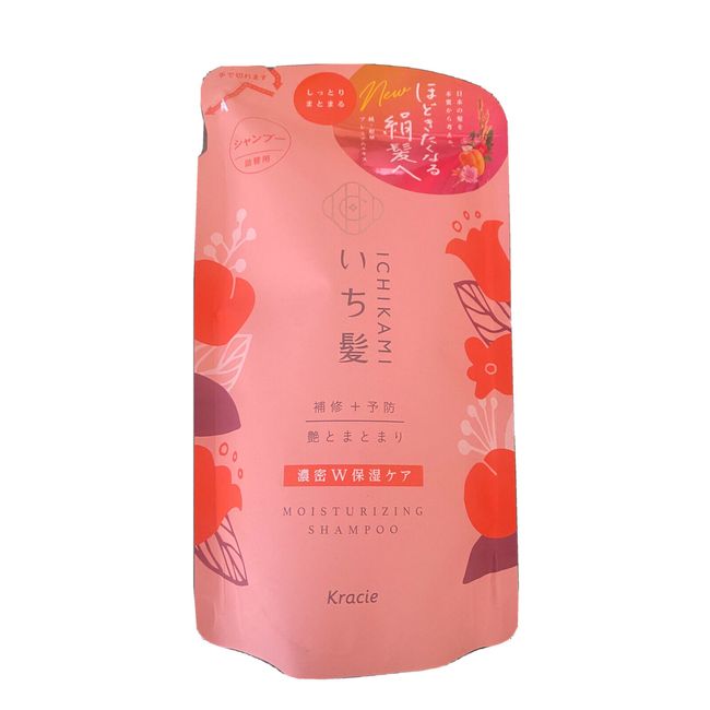 Kracie ICHIKAMI Hair Care Smoothing Shampoo Cuticle Smooth  340ml Refill Package