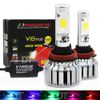 H11 High Power LED Headlight Kit+RGB Bluetooth Phone Control 2-in-1