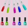 DaKuan, set di 6 pennelli per nail art, 50 pezzi
