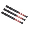 Sealey 3pc 75mm Slotted 5.5mm Impact Power Tool Bit Set - AK8252