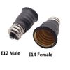 10x LED Light Bulb Lamp Adapter US E12 To European EU E14 Candelabra Base Socket