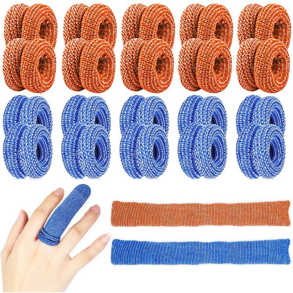 ZEACCT 20 Pcs Finger Protectors Tubular Bandage, First Aid Tubular Bandage Finger, Finger Bandage Tubular, First Aid Finger Cot, Tubular Bandage Dressings, Finger Cots for Finger Sprains Swelling