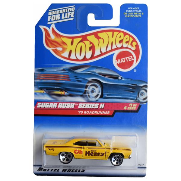 Hot Wheels '70 Roadrunner, [Yellow] Sugar Rush Series II 1/4