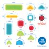 Battat- Bristle Blocks- STEM Interlocking Building Blocks- 112 pc Playset- Developmental Toys for Toddlers & Kid- Basic Builder Set- 2 Years +