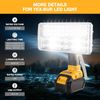 40W Cordless Flashlight for DEWALT 20V Battery LED Work Light Handheld Spotlight