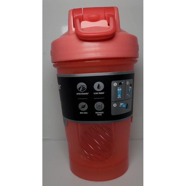  Protein Shaker Bottle Pink 20 Oz