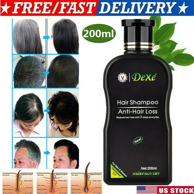 Dexe Anti-Hair Shampoo 200ml Avoid Loss Hair Growth Herbal Hair Loss Treatment