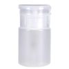 60 ML Pump Dispenser Bottle, Nail Polish Remover Cleanser Dispenser Nail Art Tool, 2 Colors Plastic Liquid Container with Flip Top Cap, Empty Travel Containers for Cosmetic Lotion Face Toner(White)