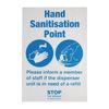 Hand Sanitisation Point A5 Self Adhesive Vinyl - Single