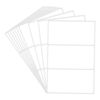 Hycodest 30 Pcs Multi Purpose Plain Stickers to Write On, Easy Peel Off Waterproof Printable Labels (5x10cm)