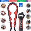 Jar Bottle Opener for Weak Hands, 4 & 5 in 1 Multi Function Non-Slip Lid Opener