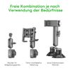 FANAUE Double Socket Arm Compatible with B Size 1" Ball Components for RAM Mounts (Long Arm)