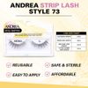 Andrea False Lashes Style 73 - Black 4 pairs