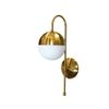 Mid Century Modern Brass Sconce Wall Light Globe