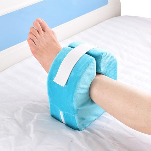 Adult Bed Sore Pads Wedge Foot Support Pillow Pressure Ulcer Ankle Protector Ring Foot Rest Pillows Bedridden Patient Elderly Heel Cushion Sleeping Elevated Foam Pad Leg Post Surgery Recovery Pillow