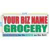 CUSTOM NAME GROCERY Banner Sign NEW Larger Size 