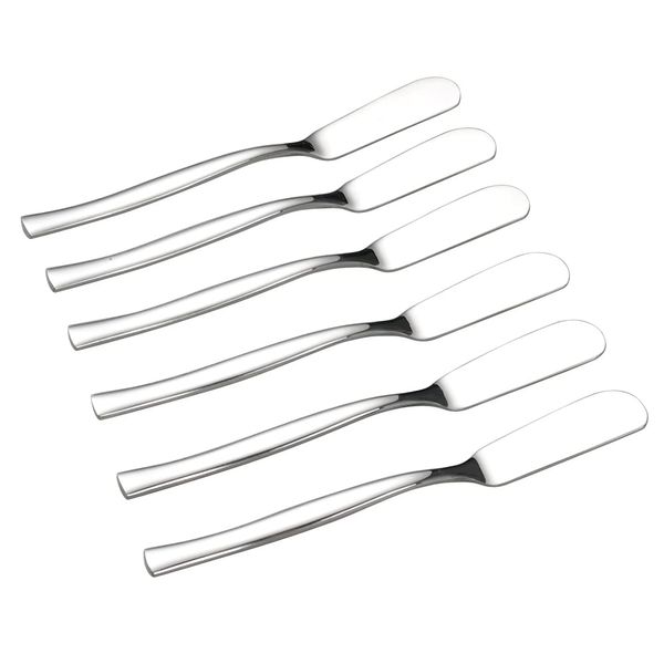 Qskely 8-Pack Stainless Steel Butter Spreader, Butter Knives