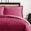 Bedspread Bed Throws for All season Comforter Set - Lightweight Embossed Pattern Silk Border Quilted Bed Cover Bedding Sets - Single, Red