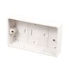kenable Surface Mount Back Box Pattress Box 2 Gang 25mm