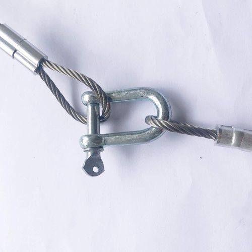 Wire Shackles 6mm Galvanized Shackles Hicky Trap Shackle 8mm Shackle Chain Shackle Hunting Supplies Shackle (20 Pieces)