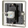 Knightsbridge CL45BC RJ45 Rounded Edge Network Outlet, Chrome