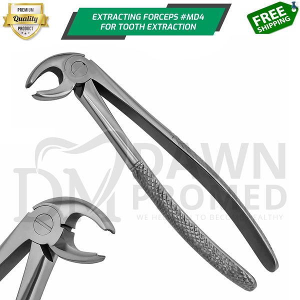 Dental Mead Extracting Forceps MD4 Lower Molar Tooth Extraction German Grade