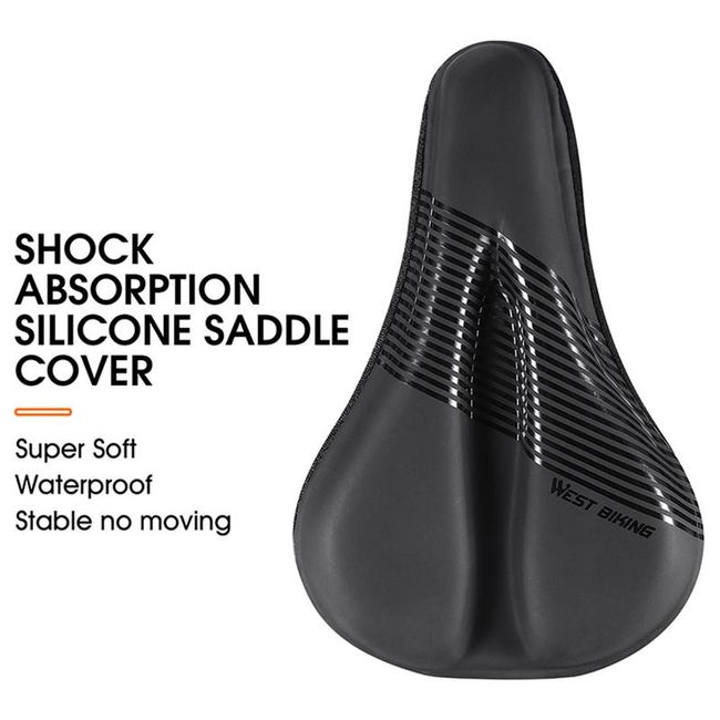 1 pc Bike Seat Cushion Padded Gel Bike Seat Cover Wide Comfortable Bicycle  Seat Cushion for Men and Women Exercise Mountain and Road Bike Seats