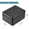 sourcing map Waterproof Junction Box ABS for Electrical Projects Black 115 x 90 x 55 mm