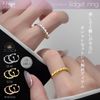 Khers Fidget Ring Stress Reliever Ring Stress Reliever Toy (Gold)