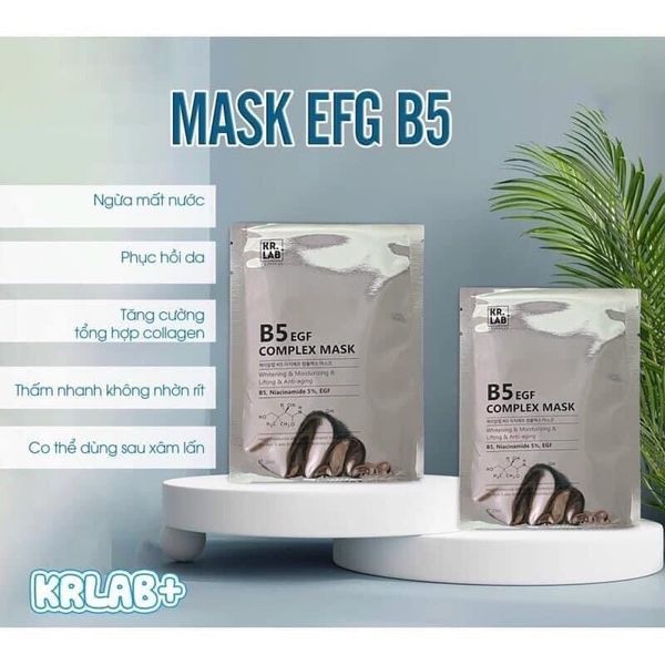 KR.LAB B5 EGF Complex Mask Immediately Hydrates, Premium Korean Cosmetics 5 pcs