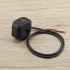 EMSea Motorcycle Handlebar Switch 22mm 7/8 Inch Handlebar Headlight Control Push Button Switch Waterproof 12V On/Off Switch with Red LED Indicator