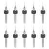 uxcell Micro PCB Drill Bit Set 3.175mm Shank 0.35mm Solid Tungsten Carbide CNC Engraved Printed Circuit Board Drill Bit Rotary Tools 10pcs
