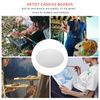 Healifty Round Canvas Panel Boards for Painting Decorations 50cm