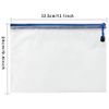 24PCS Plastic Wallets Folders - A4 Plastic Wallet Document Folder Extra Thick Zip Lock Bags Mesh Zipper Bag for File Storage