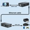 USB Extender 4 USB2.0 Over Ethernet 165ft Cat5e/6/7 USB Hub No Driver for Webcam, Printer, Keyboard, Mouse, Mic