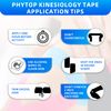 PHYTOP Kinesiology Tape Pre-Assembled Physio Tape Mix Set (4)