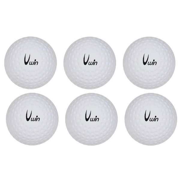 New 2020 Uwin Dimple Hockey Balls Pack 6 - White