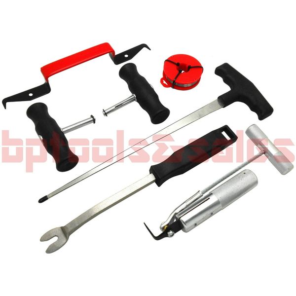 7pc AUTO WINDSHIELD WIND GLASS TRIM PAD AUTOMOTIVE REMOVAL TOOL KIT REMOVER SET