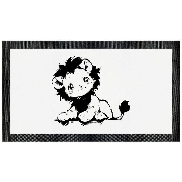 'Cute Sketchy Lion ' Pet Feeding Mat (PM00029505)