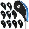 Andux Golf Iron Headcover with Zipper 10pcs/set