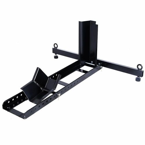 Debrroce 1800 lbs Adjustable Motorcycle Wheel Chock Upright Stand Support Powder Coated GNT56214665 801-0967