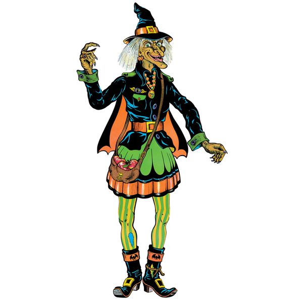 Beistle Vintage Halloween Jointed Witch