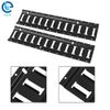 Steel Coat Black E Track Tie Down Rail Kit 2' (2 Pack) For Garages Trailers Vans