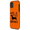 iPhone 11 Easily Distracted By Weiners Funny Dachshund Weiners Dog Case